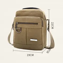 Bolso de lona bandolera para pesca y actividades al aire libre
