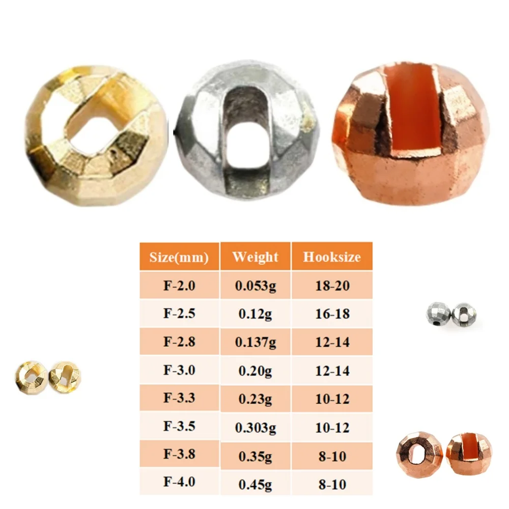 Cuentas ranuradas de tungsteno para atado de moscas – hundimiento - imagen 3