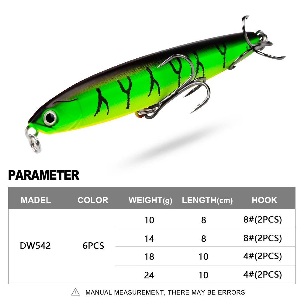 Lances de precisión con señuelo tipo minnow
