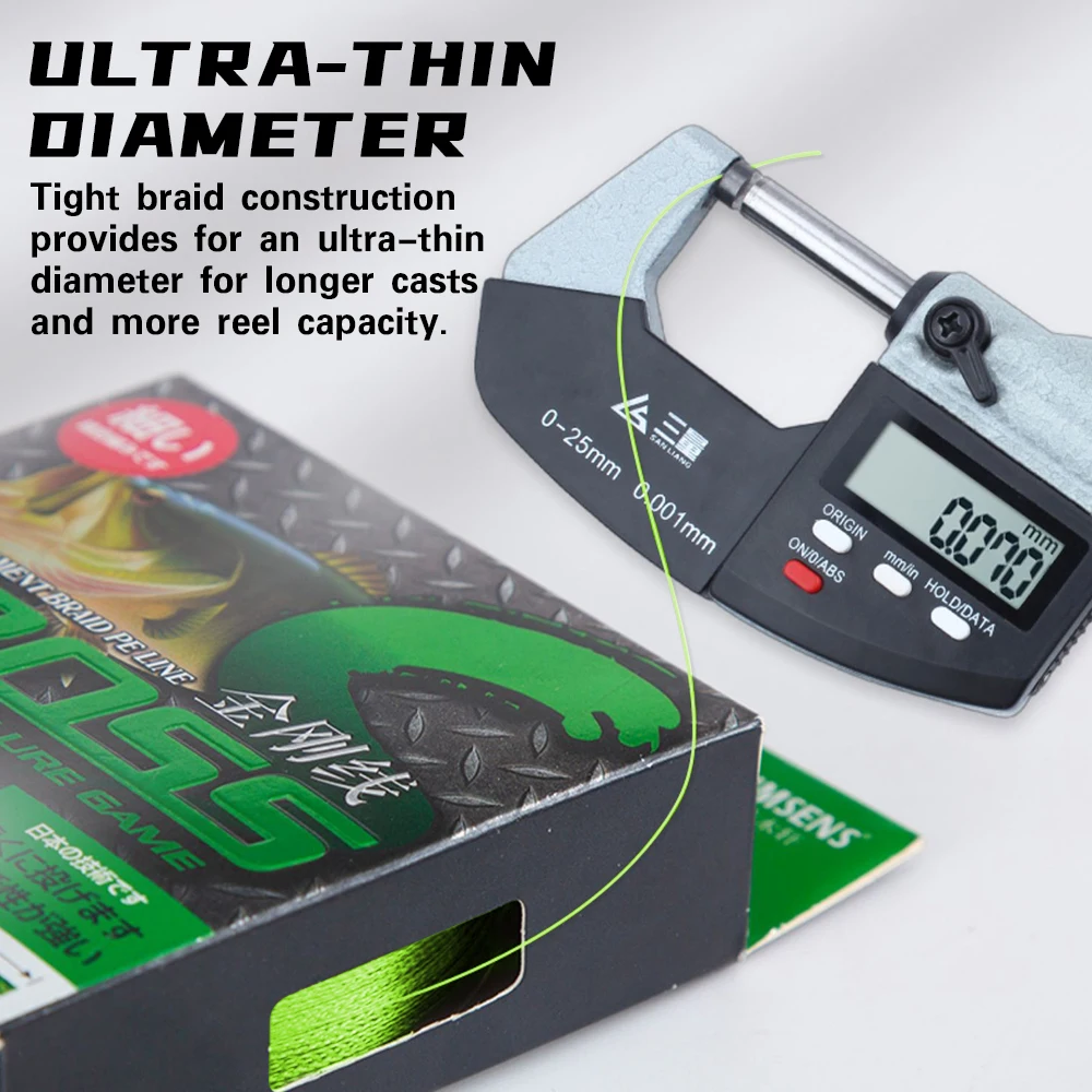 Sedal trenzado PE ultrafino – Multifilamento para mar y río - imagen 3