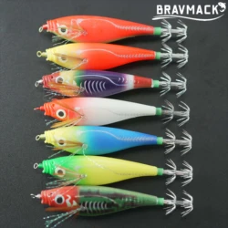 Señuelos de calamar luminosos BRAVMACK – Pesca en agua salada