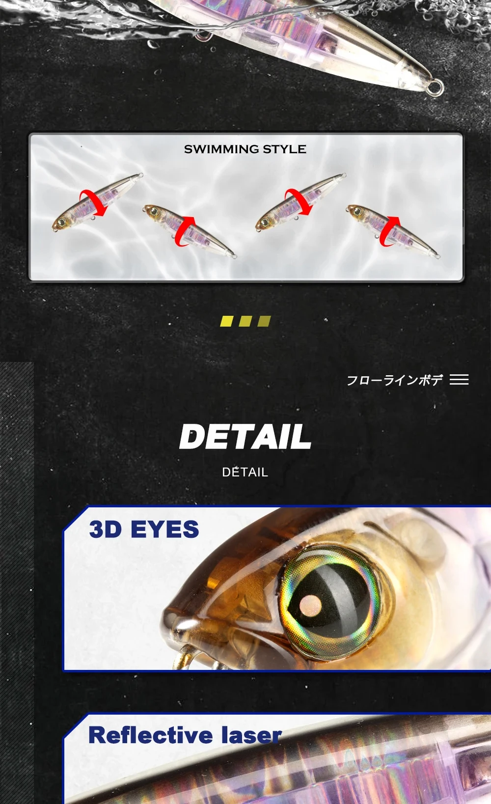 Ojo 3D y acabado del señuelo