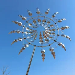 Molinete Giratorio Decorativo – Escultura Náutica para Jardín