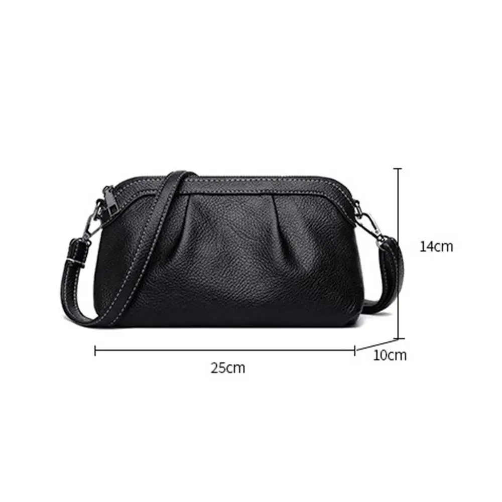 Bolso de cuero de mano y bandolera con correa larga - imagen 5