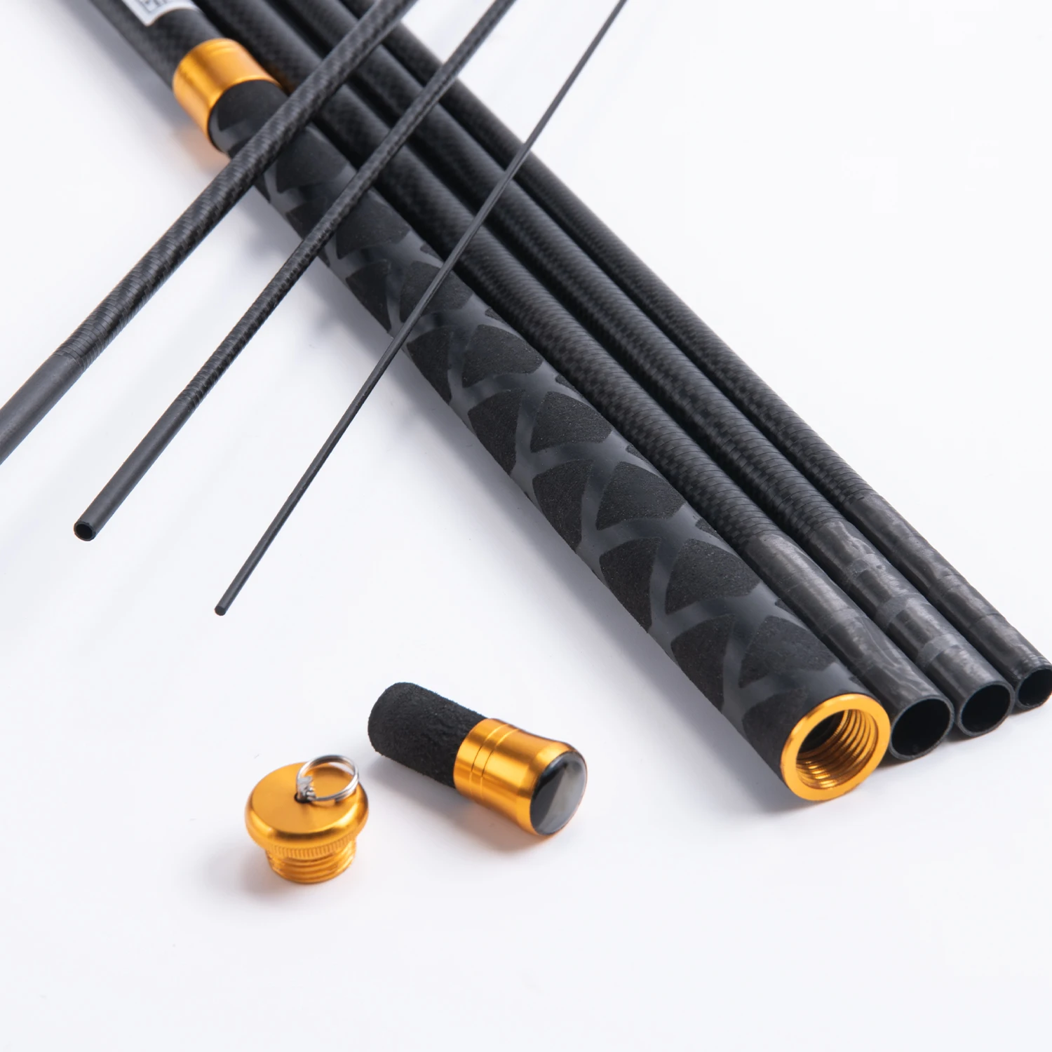 Caña telescópica Goture de fibra carbono con puntas múltiples para pesca - imagen 3