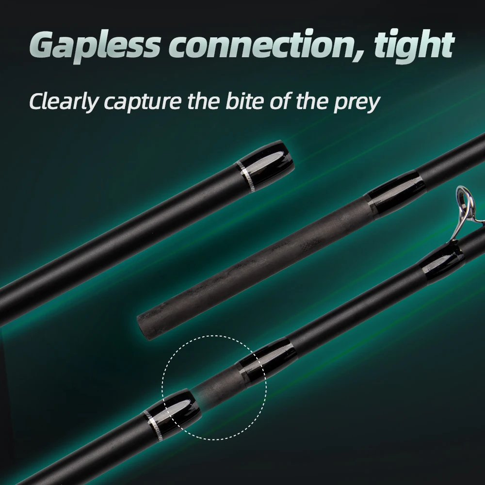 Caña spinning carbono FishingFans ORCA superdura con mango EVA - imagen 3