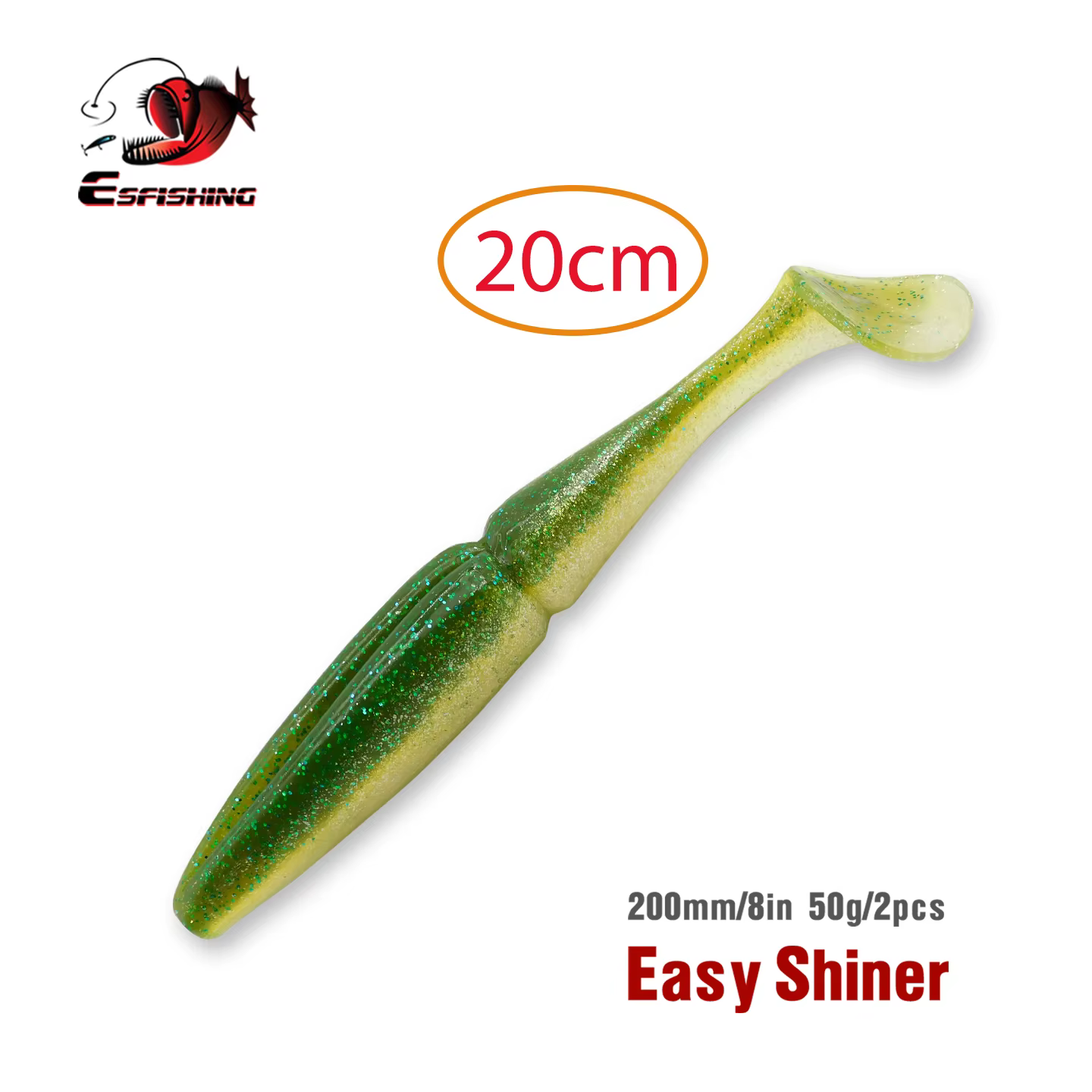 ESFISHING Easy Shiner 200mm – Señuelo blando para capturas marinas