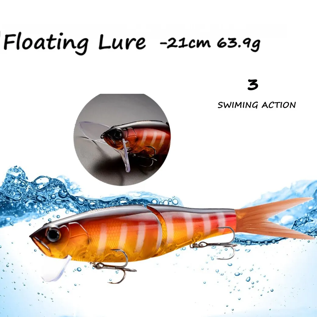 Minnow Popper Señuelo Flotante para Lubina y Lucio – Cebo de Natación - imagen 2