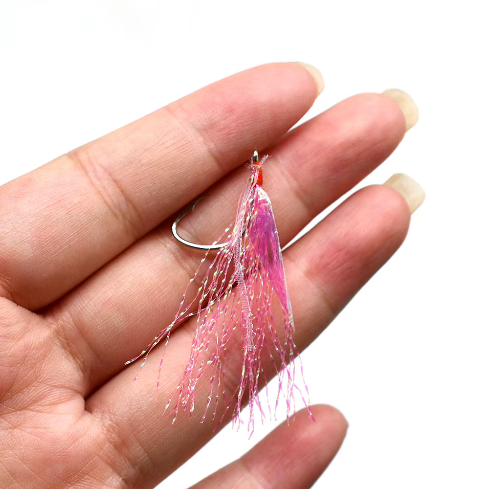 Hilo para atado de moscas con brillo malla patrón escamas pescado - imagen 2