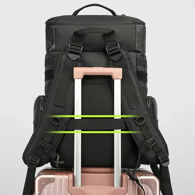 Mochila impermeable para pesca: transporte de dron y cámara multifunción - imagen 4