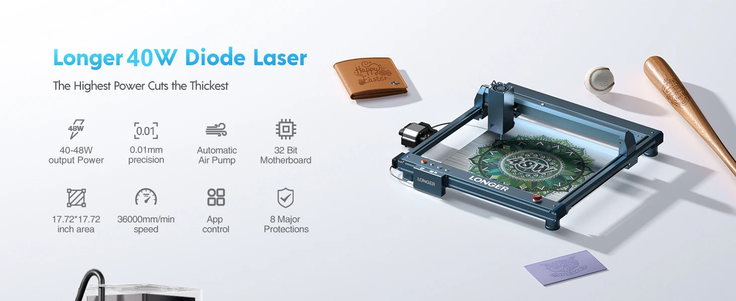 Máquina de grabado láser en uso