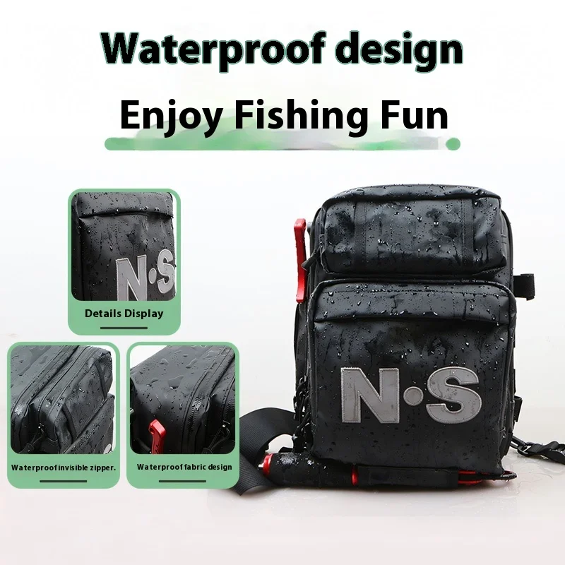 Bolsa de señuelos impermeable NS multifunción para pesca - imagen 5