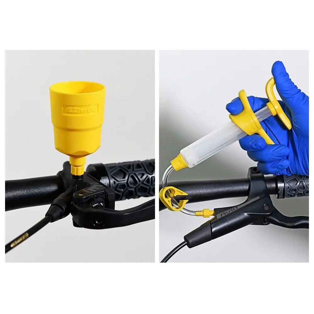 Detalle del inyector para aplicar aceite en frenos