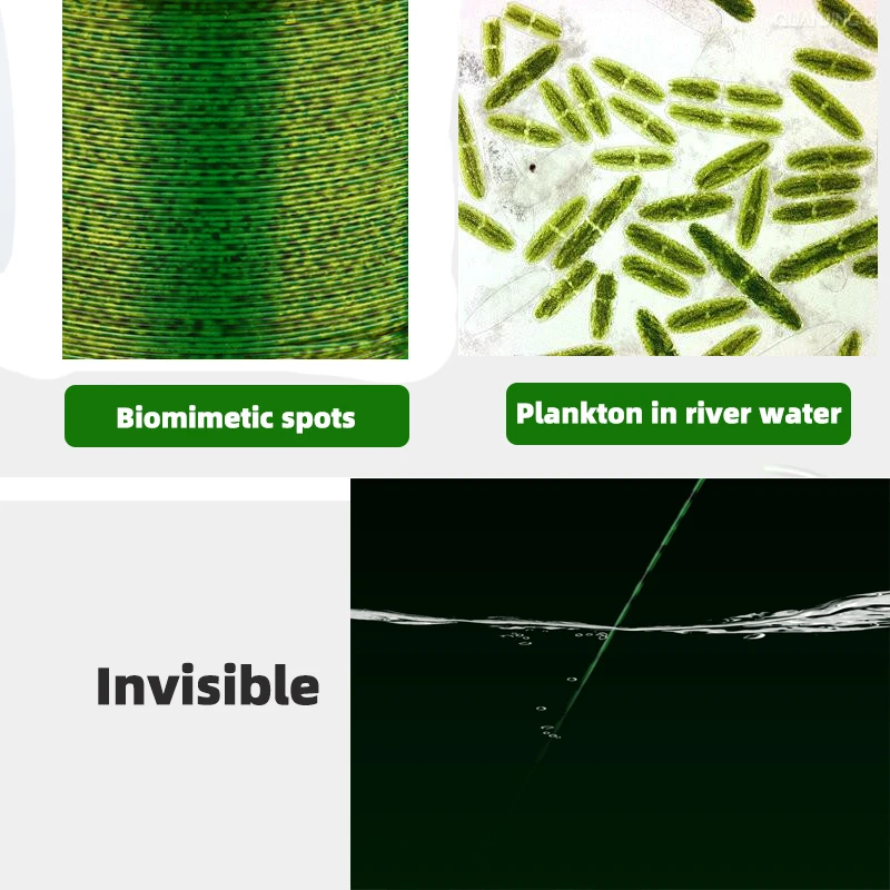 Biónica 3D Línea de Carpa Hundida Invisible Verde