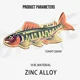 Plomada de zinc BLUX de aleación para pesca - imagen 3