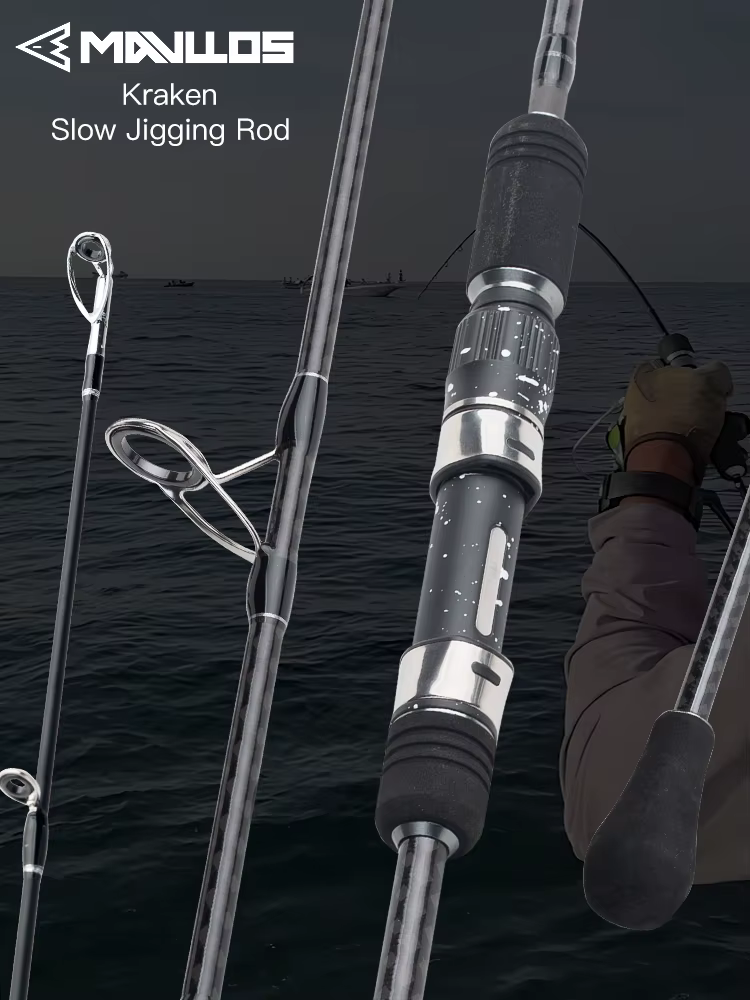 Caña Mavllos Kraken en acción de pesca