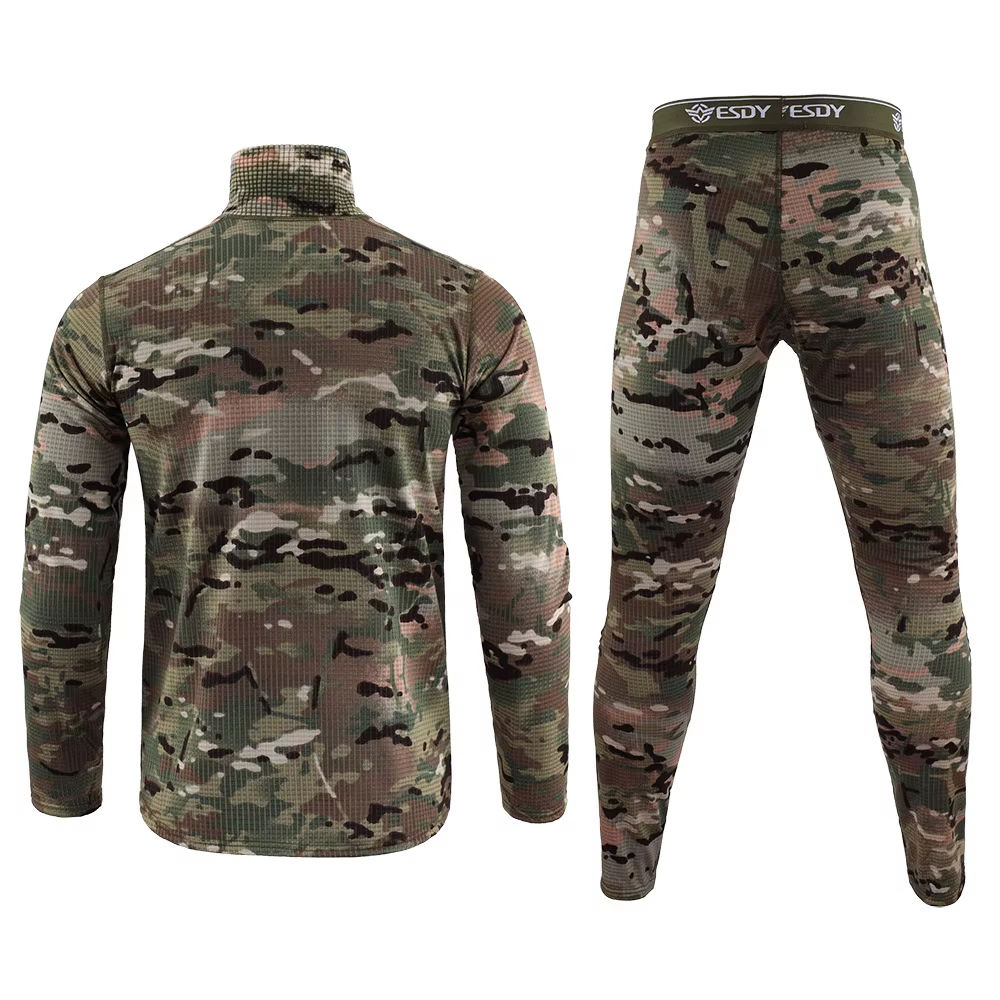 Ropa interior térmica camuflaje para hombre – pesca invernal - imagen 5