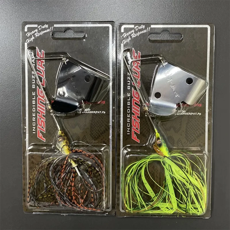 Spinnerbait carpa con cuchillas y falda de silicona - imagen 4