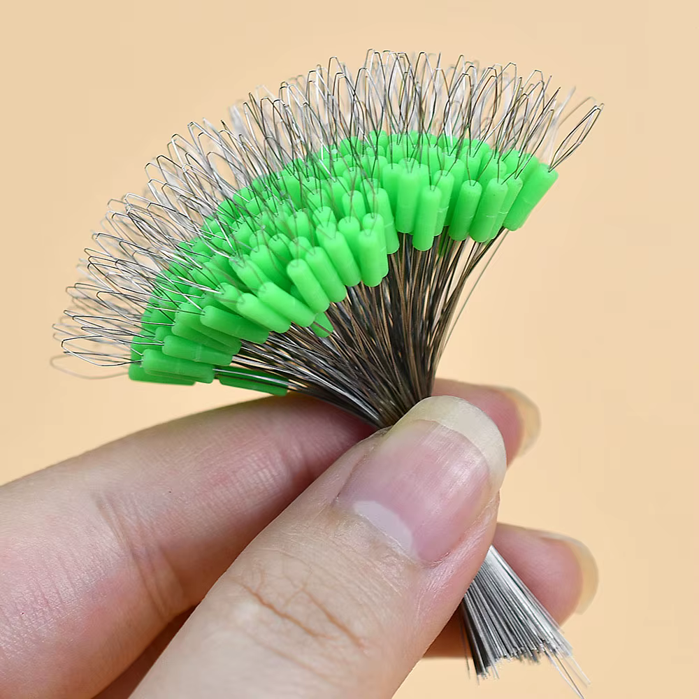 MNFT Flotadores Silicona Tipo Frijol – Antihebra para Línea de Pesca - imagen 5
