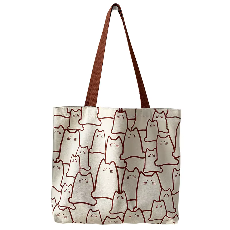 Bolso pesca japonés mujer – Cremallera con diseño de gato - imagen 3