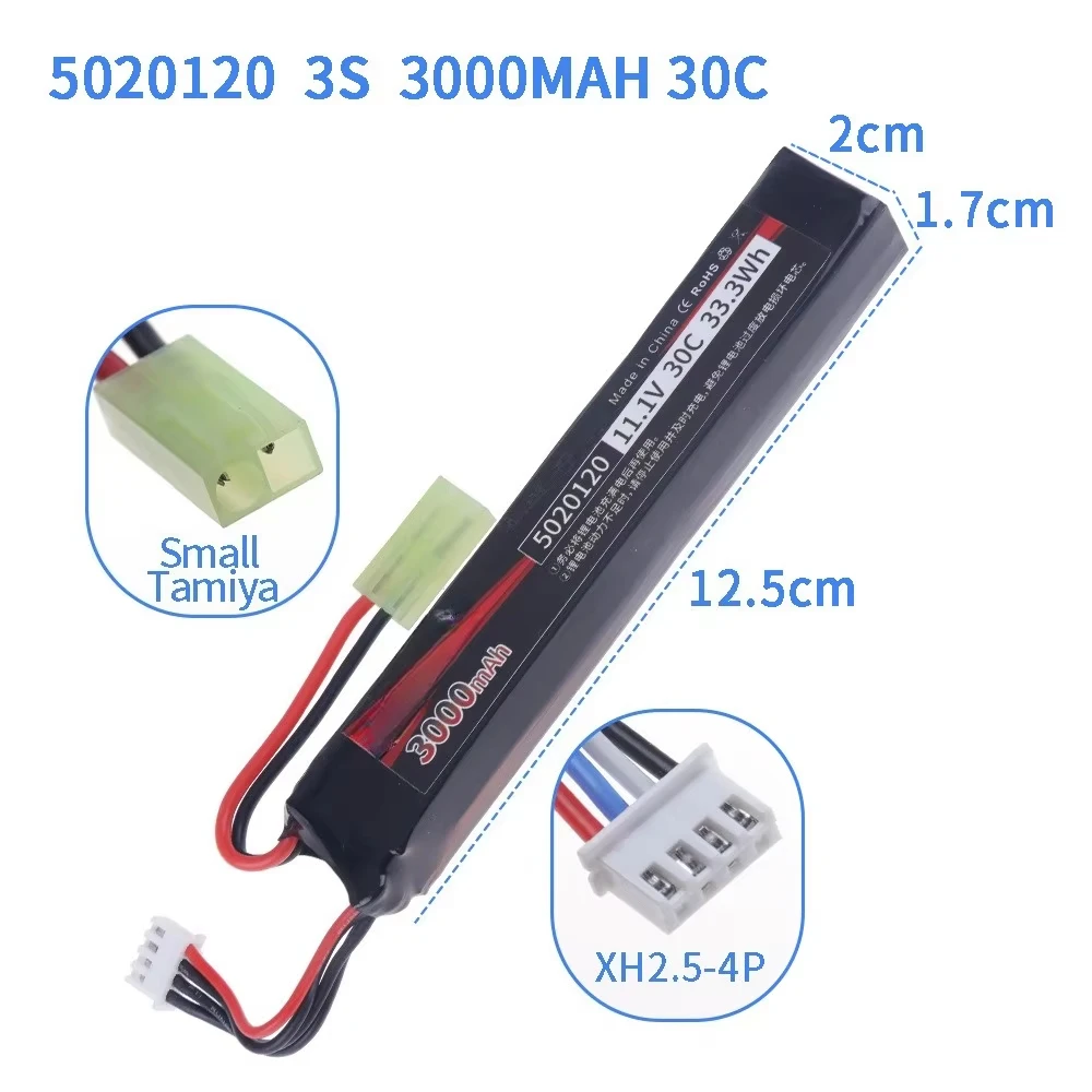 Batería LiPo 30C 11.1V 3S 3000mAh para pistolas RC y airsoft - imagen 5