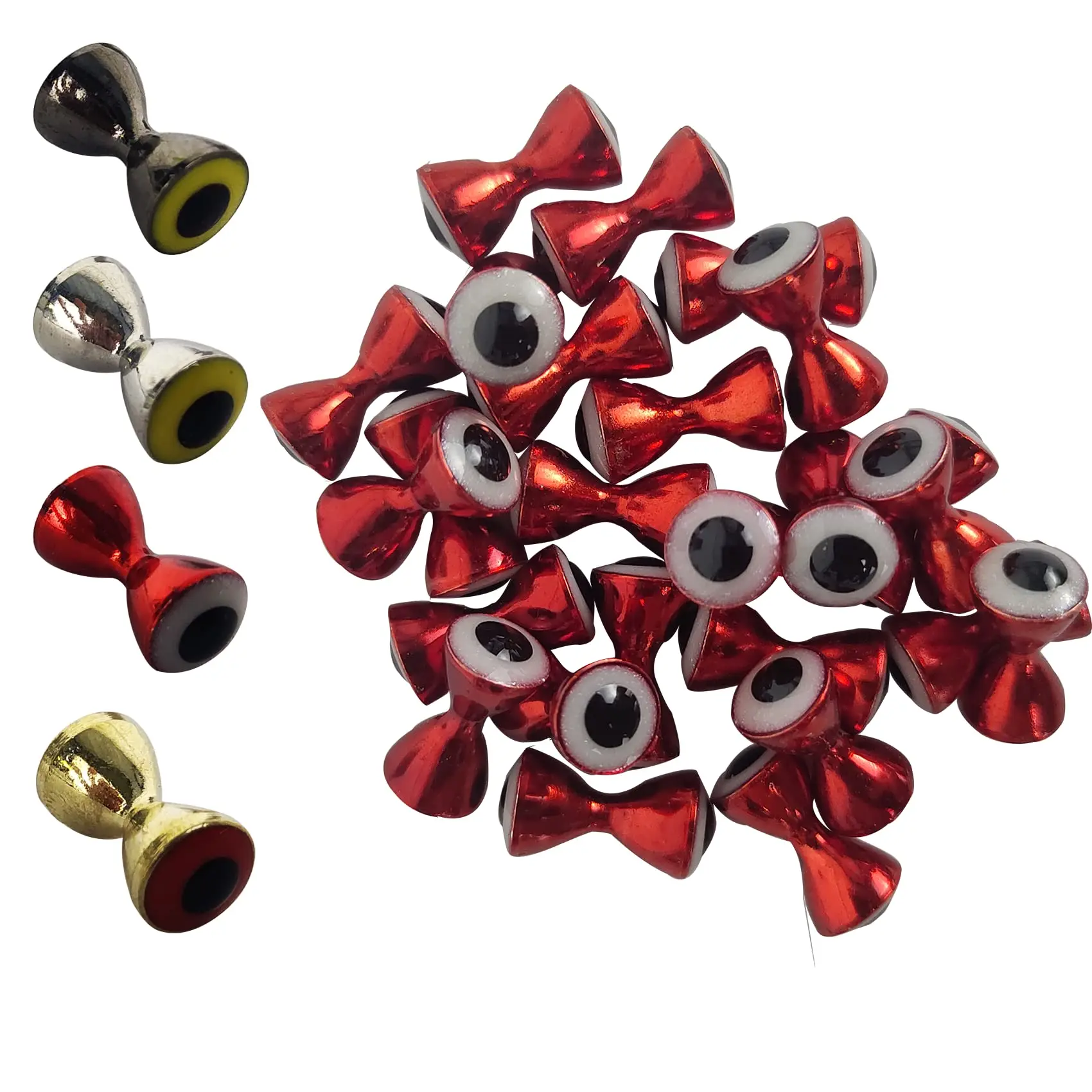 Ojos de pez en forma de mancuerna de latón Aventik en diferentes colores