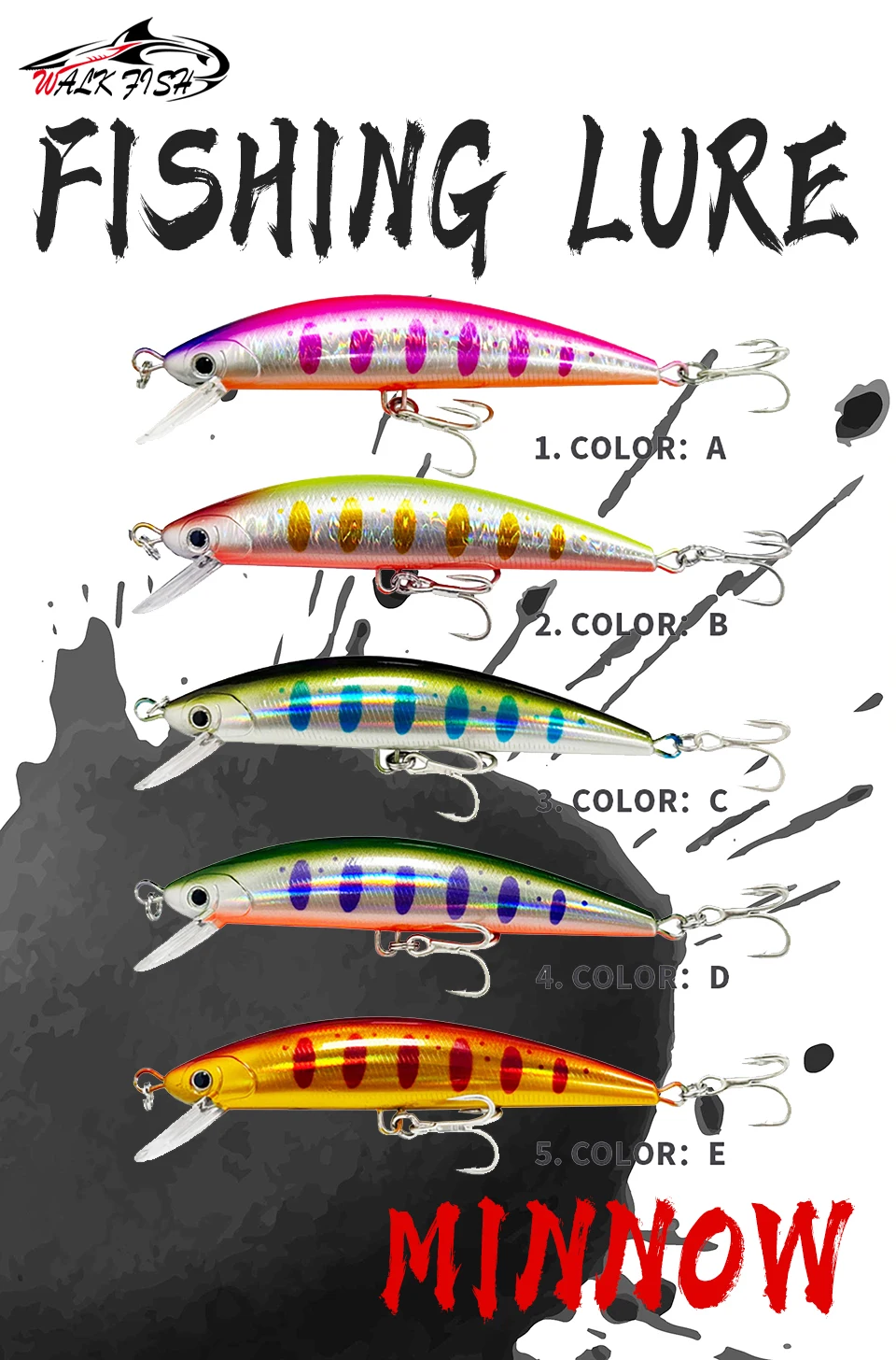 WALK FISH Minnow Wobbler 120 mm 42 g