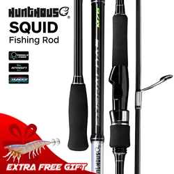 Hunthouse Egi Spinning Caña de Calamar – 2,29–2,52 m, fibra de carbono