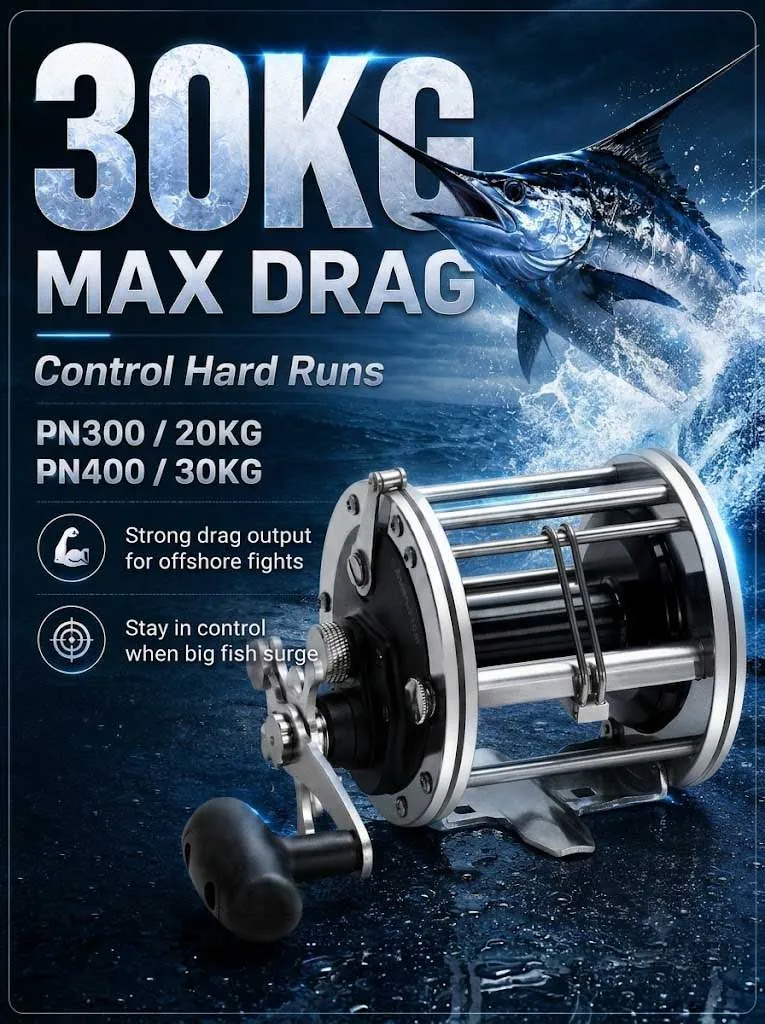 Carrete SAMOLLA para pesca de arrastre