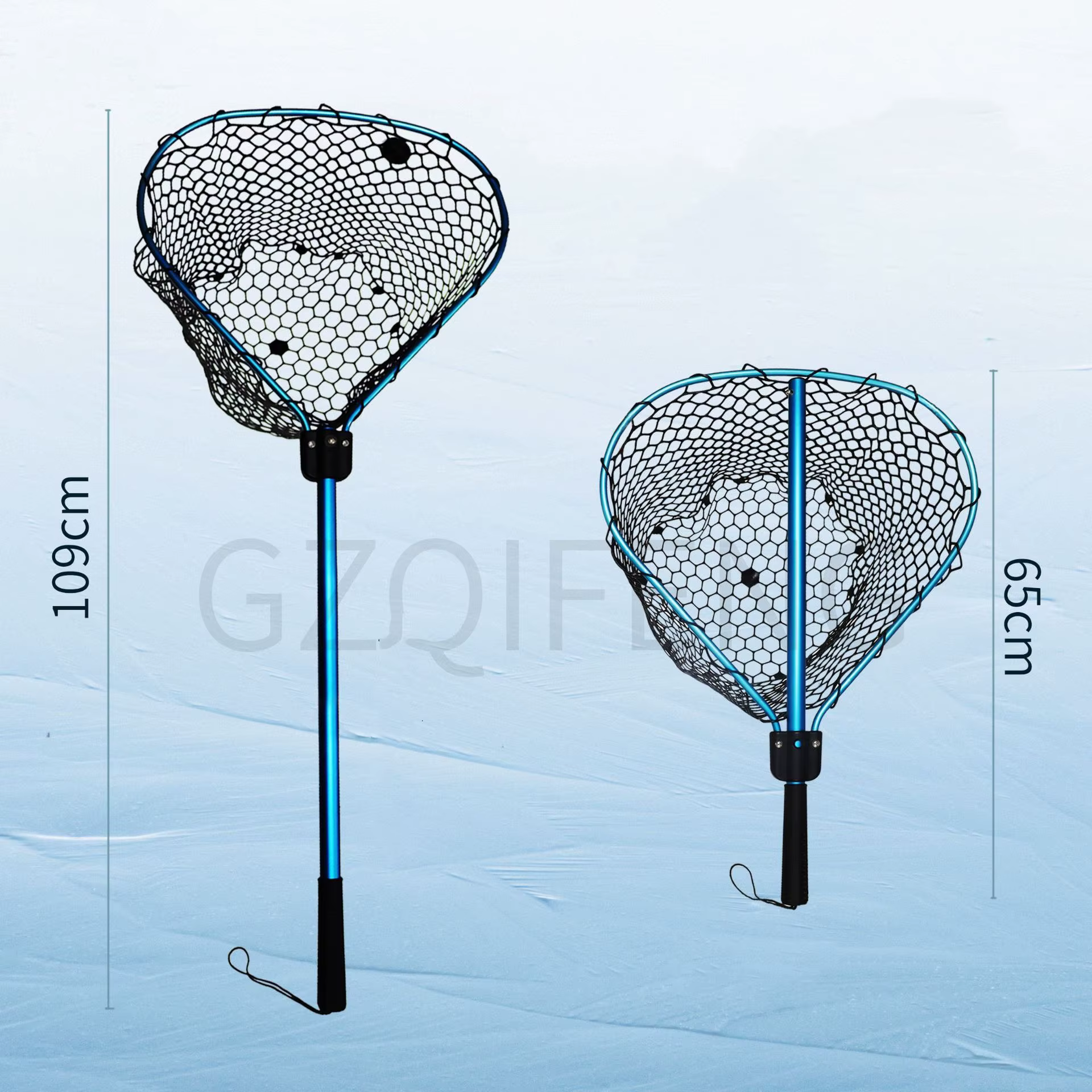 Red de Pesca Plegable ZYZHE – Marco aluminio con malla silicona - imagen 3