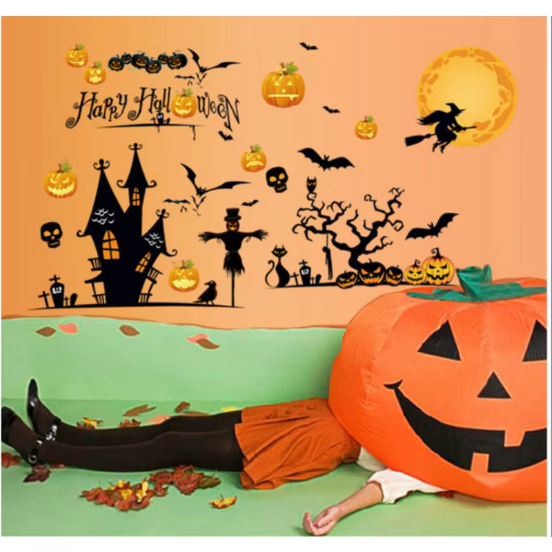 Pegatinas de Halloween extraíbles para pared y ventana - imagen 3