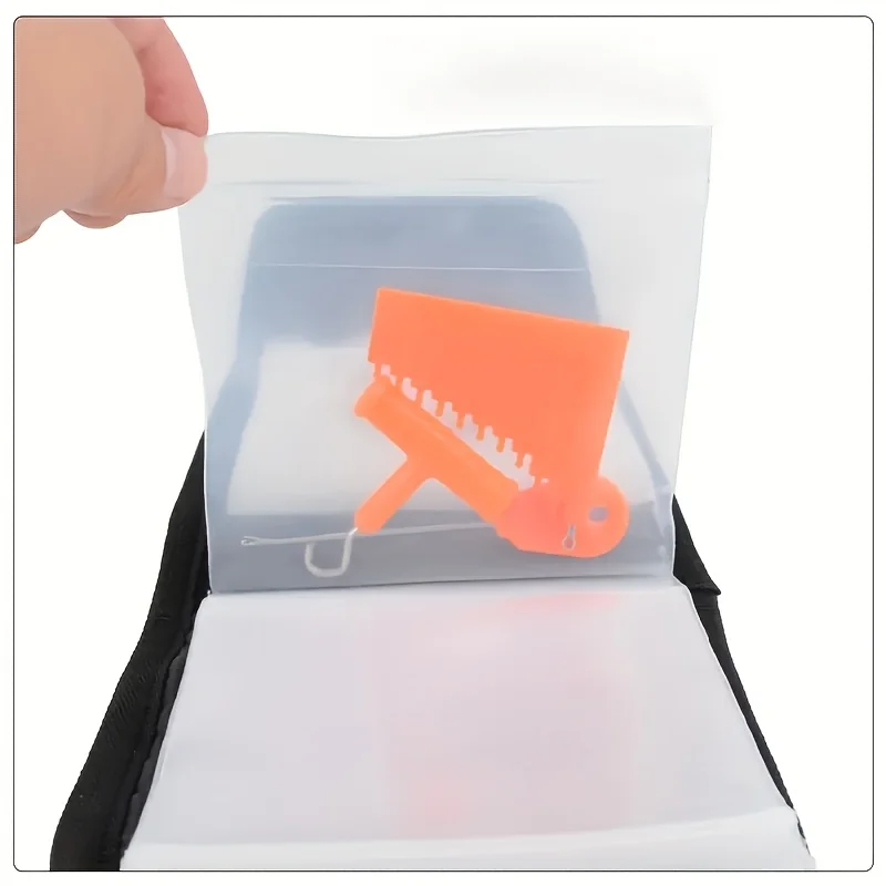 Cartera portátil con cremallera para llevar el kit