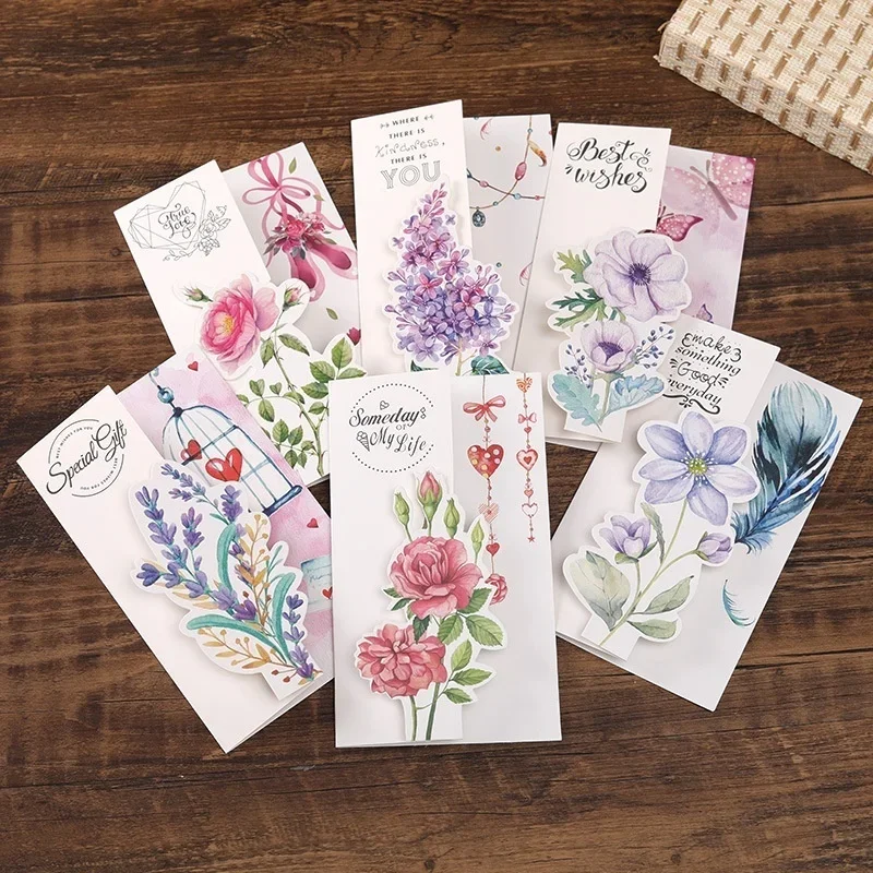 Tarjetas individuales con sobre para escribir el mensaje