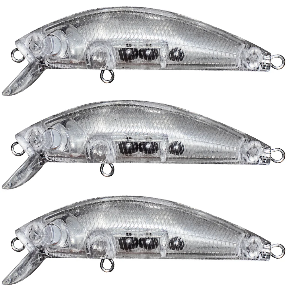 Hardbait minnow sin pintar de 7 cm para DIY