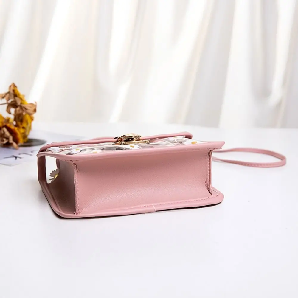 Bolso transparente con margaritas para mujer, bandolera cruzada - imagen 2