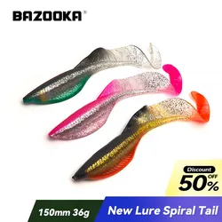 Swimbait Bazooka cola grande hundible shad para carpa y lubina