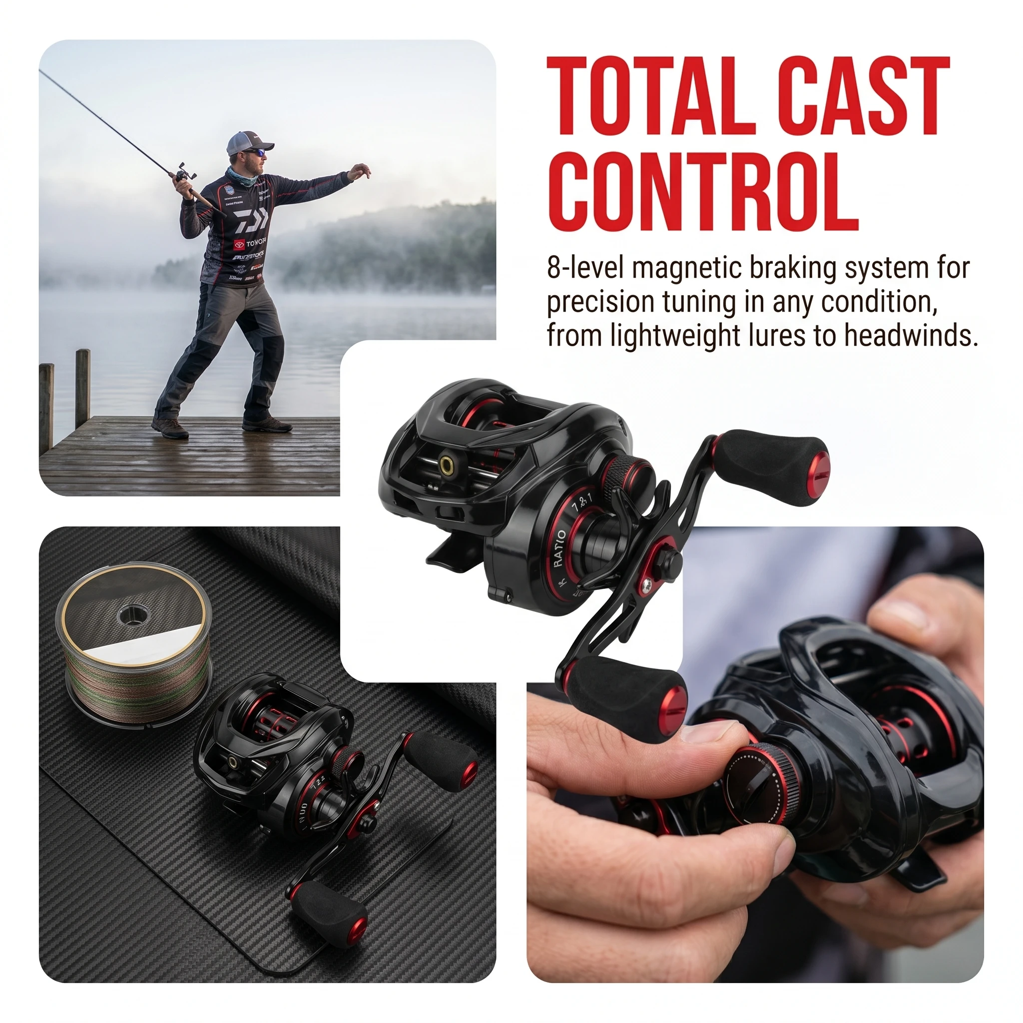 Goture Carrete Baitcast para Slow Jigging en Agua Salada - imagen 4