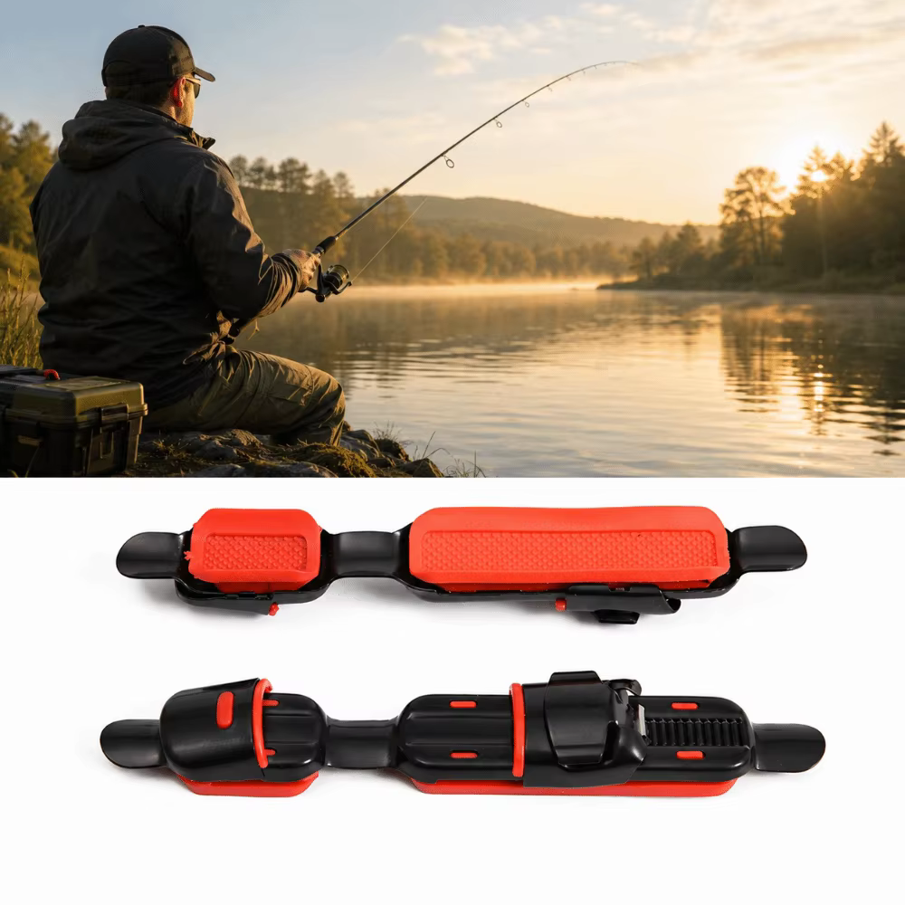 Soporte ajustable para carrete de pesca con almohadilla de goma - imagen 4