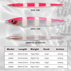 Jig Hunthouse Luminoso – Jig metálico de hundimiento lento para lubina
