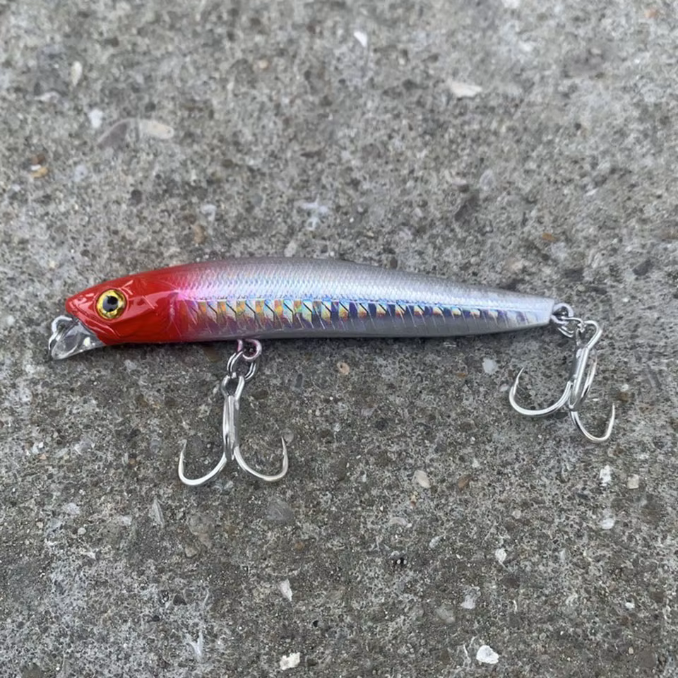 Walk Fish Minnow Señuelo para Lucio – Wobbler 2 anzuelos de fondo - imagen 4