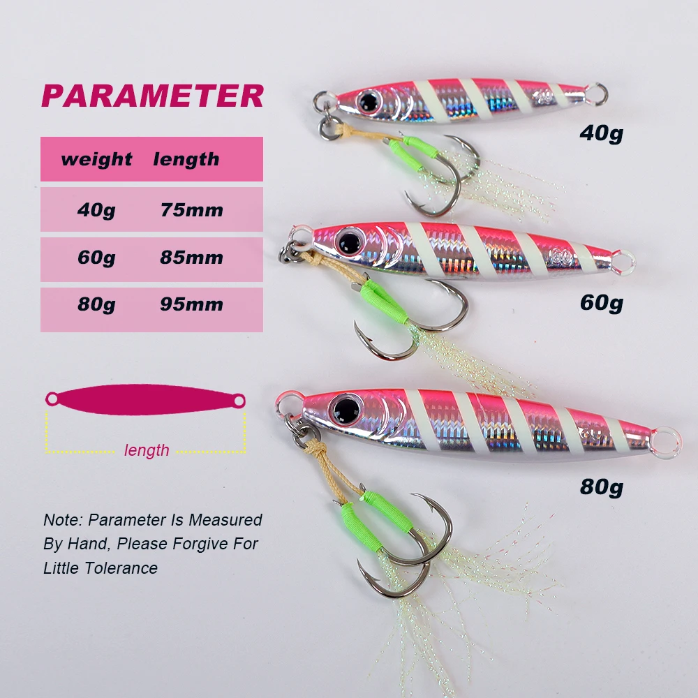 Jigging hundido rápido TOLU con recubrimiento láser luminoso - imagen 3