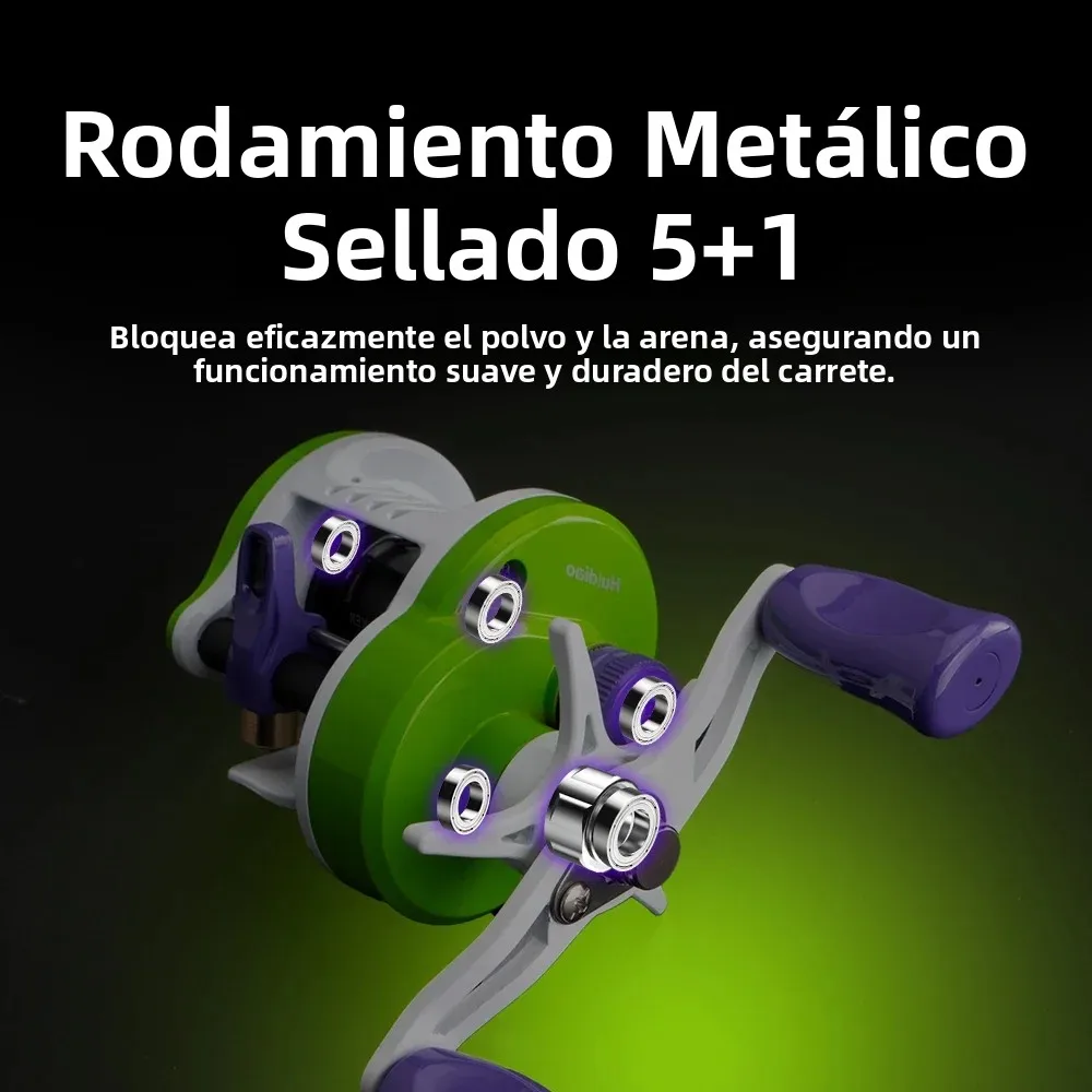 Carrete Huidiao TRAILSEEKER DC BFS ultraligero redondo finesse - imagen 4