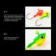 Walk Fish Anzuelos Jig Head con ojos 3D para lombriz y lubina