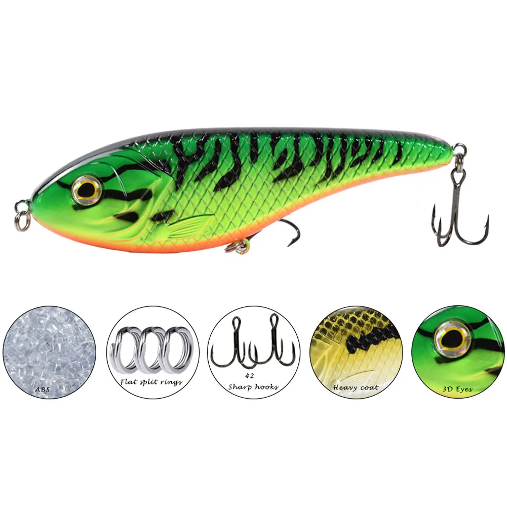 FREE FISHER Jerkbait deslizante – Swimbait duro para pesca mayor - imagen 5