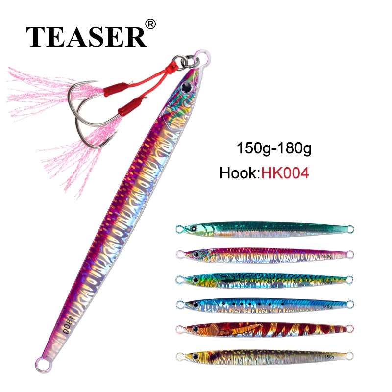 Señuelo Vibración TEASER J96 180g - 3D Luminoso Hundimiento Rápido Mar - imagen 2