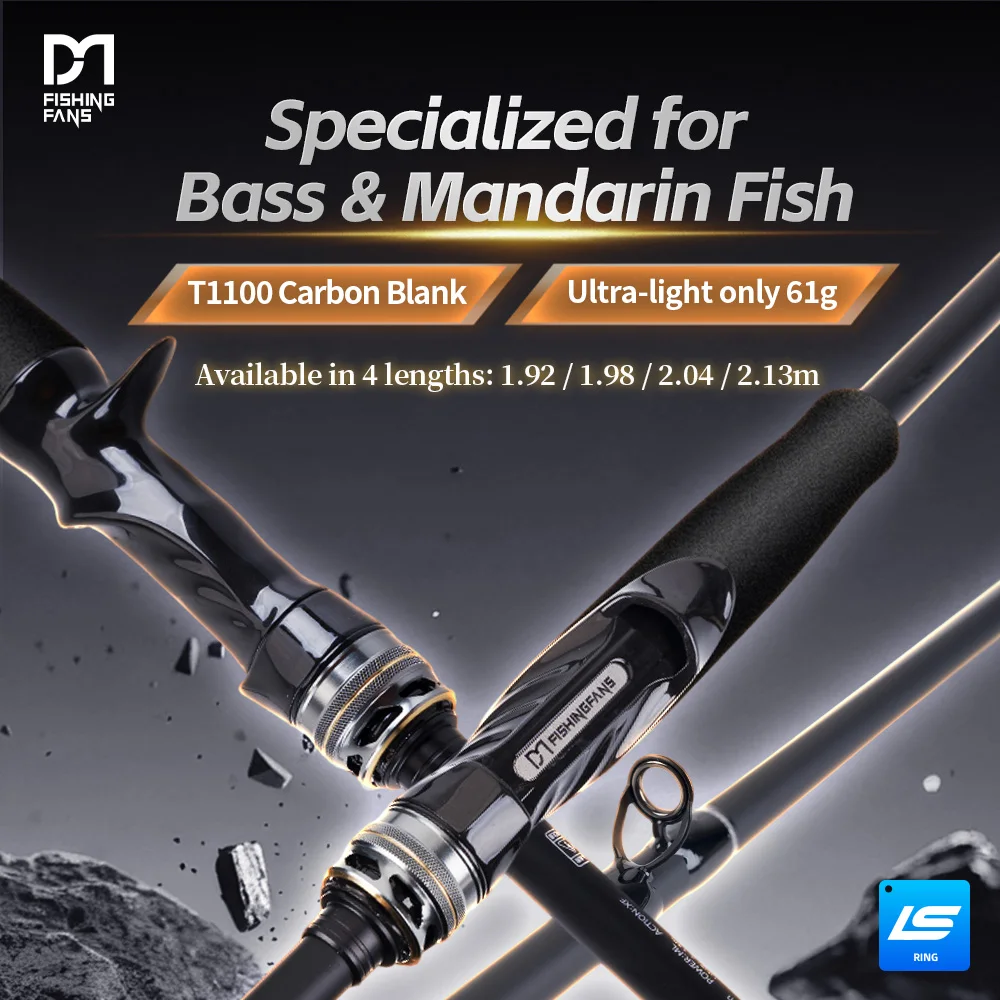 Caña de lubina Fishingfans Jackdaw T1100 carbono LS Light Guide - imagen 2