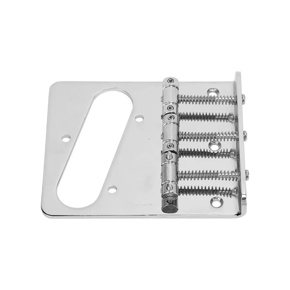 Puente de guitarra eléctrica premium de metal plateado - imagen 4