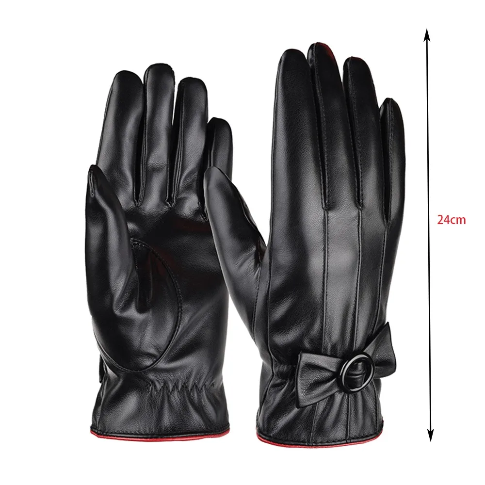 Guantes de invierno con detalle de tela aterciopelada interior