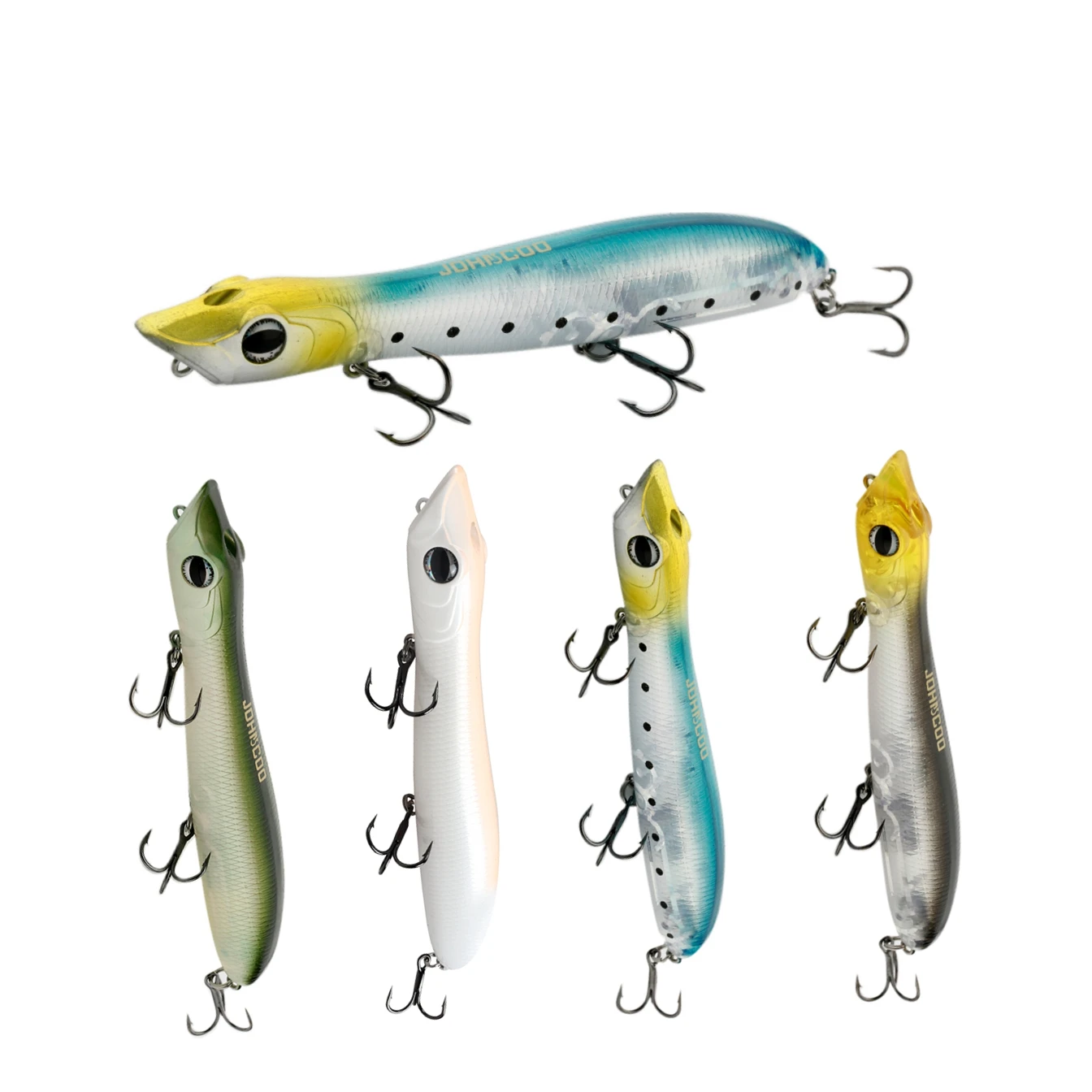 Popper de superficie con sonajero – Acción walking para black bass