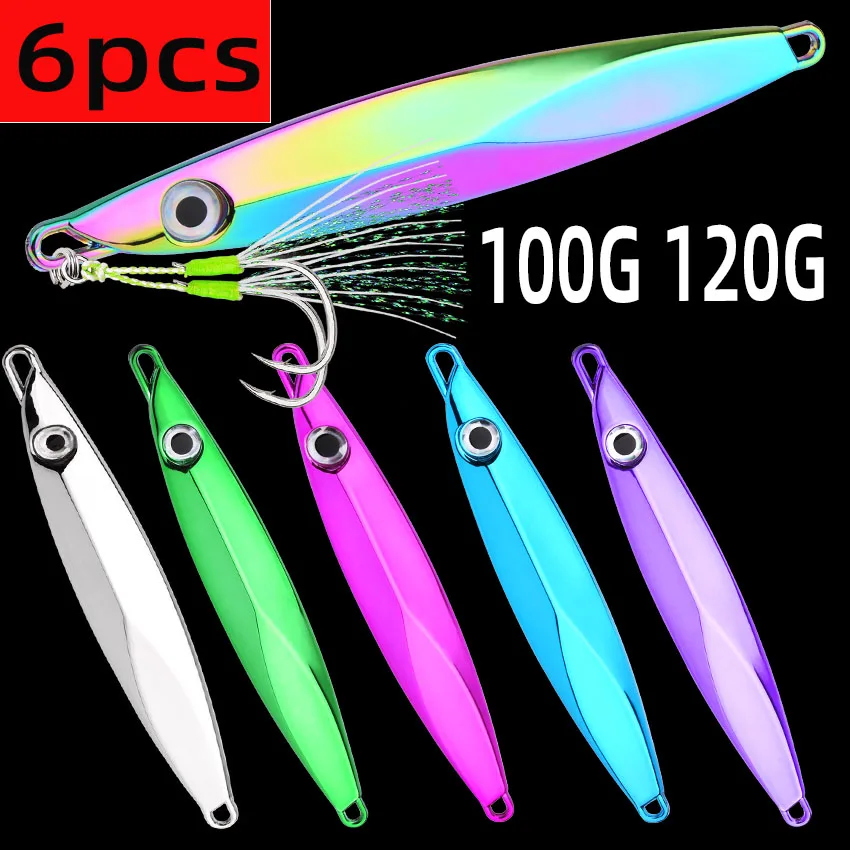 Señuelos metálicos para jigging con anzuelo